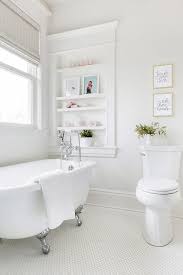 Discover the magic of the internet at imgur, a community powered entertainment destination. Silver Claw Floor Bathtub On White Penny Tiles Transitional Bathroom