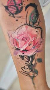 Zarte Rosa Rose Aquarell Unterarm Tattoo Ideen Fur Frauen Hubsche Niedliche Flora Aquarell Frau Flower Tattoo Arm Forearm Flower Tattoo Forearm Tattoo