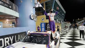 He has amassed 44 wins, including triumphs in the daytona 500 (2016, 2019, 2020) and southern 500 (2010, 2017) in 14 full seasons, and qualified for the nascar playoffs 12 times. Denny Hamlin Wins Nascar Race Homestead 9news Com