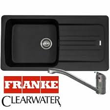 franke aveta 1.0 bowl black tectonite