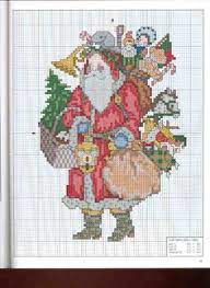 14 count, 162.74w x 27.21h cm colours: 170 Santa Claus Ideas Christmas Cross Stitch Santa Cross Stitch Cross Stitch Patterns Christmas