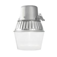 All Pro Gray Dusk To Dawn Fluorescent Outdoor Security Area Light At Menards