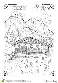 coloriage d un chalet sur la montagne citations de