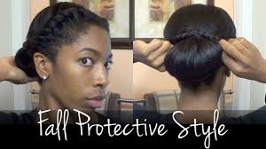 This is because it often involves cornrows, but is much easier and faster to do. Protective Style For Fall Protective Styling Relaxed Natural Hair Youtube