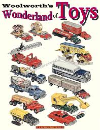 Woolworth Toys Toy Trucks Car Posters 1950s
