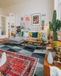 Colorful Living Room With Gallery Wall Colourful Living Room Decor Colorful Living Room Design Colourful Living Room