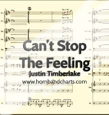 Cant Stop The Feeling Horn Chart Horn Band Charts