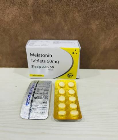 Sleep-Ash Melatonin Tablets 60 Mg at ₹ 1700/strip | Melatonin Tablet and Capsule in Nagpur | ID: 2858783304248