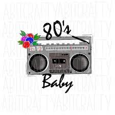 80 S Baby 1980s Vintage Boombox Png Sublimation Digital Etsy Boombox How To Draw Hands Png