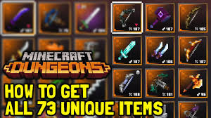 With a wide spread of arrows per shot, it's great for both bosses and mobs. Minecraft Dungeons How To Get All 73 Unique Legendary Items Showcase Youtube