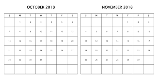Pin On October 2018 Calendar Printable