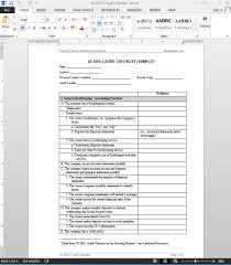 Financial Audit Checklist Template Ac1050 3 Mughals Statement Template Checklist Template Internal Audit