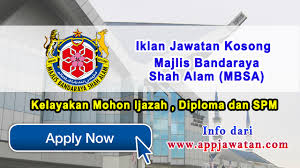 Shah alam 2017, jawatan kosong kilang shah alam, jawatan kosong sekitar shah alam 2017, jawatan kosong shah alam 2017, jawatan kosong malaysia jobs 2017 in kuala lumpur & shah alam, pakej pelancongan murah student 2017, part time job available in shah alam 2017, part time. Jawatan Kosong Di Majlis Bandaraya Shah Alam Mbsa 08 Februari 2017 Appjawatan Malaysia