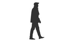 Silhouette Of Walking Elegant Man In Jac Stock Video Pond5 Club monaco gives the classic checked shirt a fresh take by ditching the buttons for a zipper, to provide a sleek silhouette. pond5