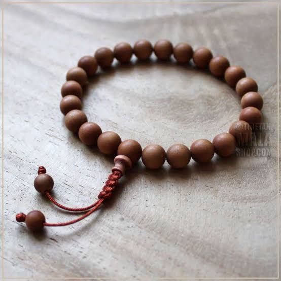 Sandalwood Wrist Mala Beads - Tibetan Buddhist Wrist Mala