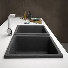 Kitchen sink quartz composite keuken. Double Kitchen Sink Supreme E830 Mundilite With Drainboard Composite Overmount