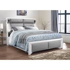 Global Furniture 9652 9652 Wh Pu Gr Kb W Stereo And Light Upholstered King Bed With Built In Bluetooth Speakers Corner Furniture Upholstered Beds Smart elari led lighting saves your time and electricity, filling your home with coziness and bright emotions.