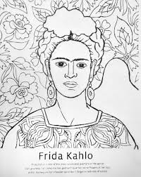 Biografia De Frida Kahlo Para Niños De Preescolar Frida Kahlo Coloring Kinder Kunst Kunst Arbeitsblatt Kunst Grundschule