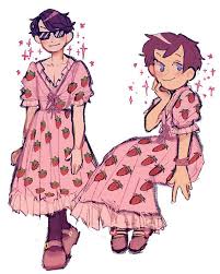 💖 pink parrots winners pov 💖. What Better Than Strawberry Dress Tubbo N Eret In Strawberry Dress Mcyt Character Design Inspiration Strawberry Dress Minecraft Fan Art
