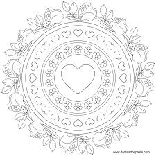 Roses And Forget Me Nots Mandala To Color Birthday Coloring Pages Mandala Coloring Pages Coloring Pages