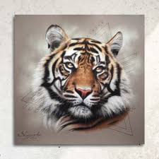 Nos 115 dessins a colorier de tigre seront satisfaires les petits comme les plus grands. Katecheo By Skyzune Art Art Equin Et Animalier Peintre Animalier Dessin Tigre Peinture Tigre