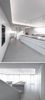 Sculptural Stairs Are Central To The Design Of This German House Hidden Lighting Kitchen Recessed Lighting Kitchen Lighting