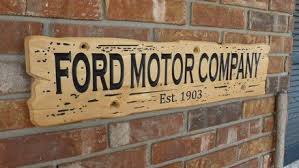 Cnc Ford Motor Company Sign Ford Motor Company Wood Projects Ford Motor