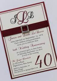 Ruby 40th Wedding Anniversary Invitation By Atouchofsunshine1 3 50 40th Wedding Anniversary Anniversary Invitations Ruby Wedding Anniversary