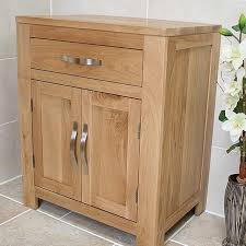 Solid wood bathroom vanity units. Bathroom Furniture Solid Oak Vanity Cabinet Cupboard Storage Unit 700mm 5060528132312 Ebay