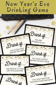New Years Eve Party Game Drink If Game Printable New Years Eve Game New Years Eve Decorations New New Year S Games New Years Eve Games New Years Eve Party