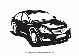 Body clip art hitam putih. Car Mode Icon Black White Classic Silhouette Sketch Free Vector In Adobe Illustrator Ai Ai Format Encapsulated Postscript Eps Eps Format Format For Free Download 1 99mb