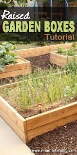 Remodelaholic Custom Raised Garden Boxes Garden Boxes Raised Raised Garden Garden Boxes