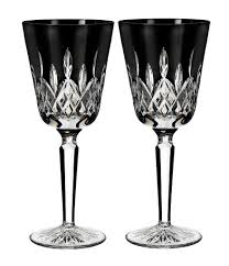 Waterford Lismore Black Crystal Goblet Pair Dillard S Crystal Goblets Black Crystals Waterford Lismore