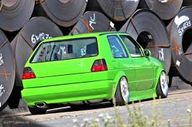Vw Golf 2 Der Giftig Grune Eyecatcher Aus Wolfsburg