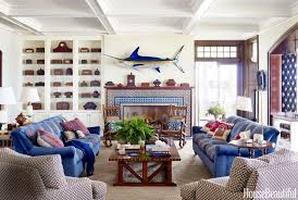 Here are colors you'll see coveringthe walls of living rooms this year: Nautical Home Decor Ideas For Decorating Nautical Rooms House Beautiful