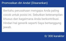 6 contoh cover letter ini bantu. Promosi Diri Yang Efektif Hanya Dengan 300 Karakter Jobstreet Indonesia