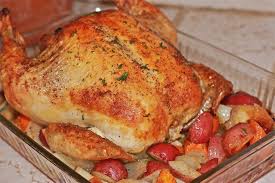 Whole Roasted Chicken And Vegetables Recipe Baked Whole Chicken Recipes Roasted Chicken Whole Chicken Recipe Easy