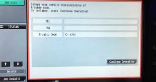 How to install konica minolta di machinewe used series drivers for c series as demonstration, which is pretty much the same. Trouble Code C 6752 Reset On Konica Minolta C220 C280 C360 Corona Technical