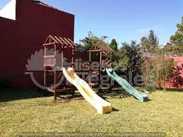 Torres Con Puente Colgante Y Resbaladeros Plasticos Playground Guatemala Park Slide
