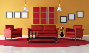 Image result for red and yellow paint home picture
