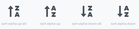 In this article, learn various ways to sort data in alphabetical order. Alphabetical Sort Order Icon Meaning Graphic Design Stack Exchange