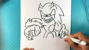 Easy How To Draw Sonic The Werehog - Youtube