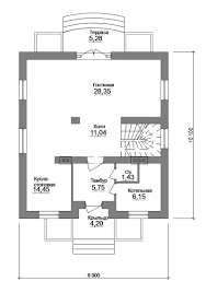 планировка дома 6 на 8 с печкой и мансардой Proekt Odnoetazhnogo Doma S 3 Spalnyami I Mansardoj Odnoetazhnye Doma Dom Plan Doma