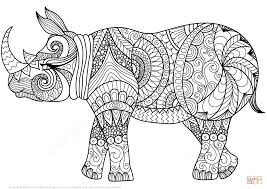 Coloring Page Click The Zentangle Rhino Coloring Pages To View Printable Animal Coloring Pages Farm Animal Coloring Pages Animal Coloring Books