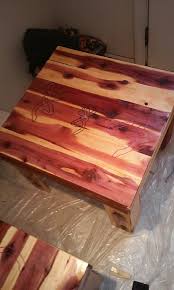 This Is Another Eastern Red Cedar End Table I Built For Another Customer They Re A Matching Pair With The Browning Custom Woodworking Coffee Table End Tables