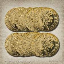 15 Garth Gardener Half Dragons Gaming Coins A Game Of Thrones Gaming Golden Coin Living Card Game Gold Dragon