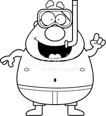 Cartoon Man Snorkelen Stock Vector Freeimages Com