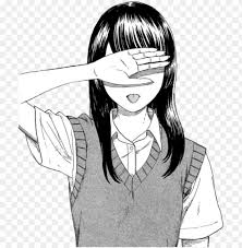 Share the best gifs now >>>. Anime Girl Cartoon Monochrome Aesthetic Png Anime Girl Boku Wa Mari No Naka Manga Cover Png Image With Transparent Background Toppng