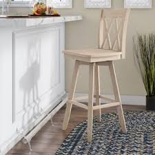 Island estate brown south beach swivel bar stool $949.00. Coastal Unfinished Bar Stools Counter Stools You Ll Love In 2021 Wayfair