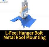 Landpower Trapezoidal & Corrugated Metal Roofs!, Our Hanger Bolt and L-feet  Solar Mounting system provides a robust and reliable foundation for your  solar panels. This trusted solution, featuring ...